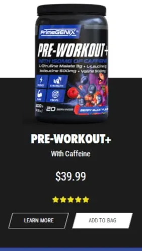 pre workout plus primegenix