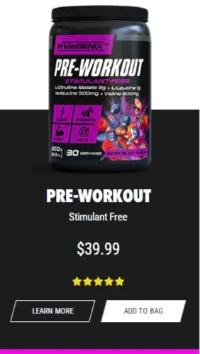 pre workout primegenix